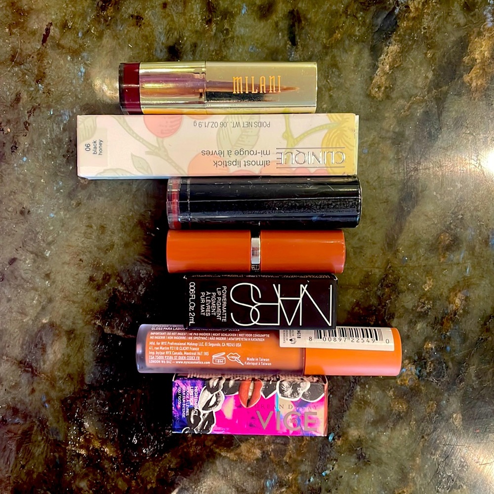 Lip Bundle (Milano, Clinique, Nars, ULTA, Urban Decay, NYX)